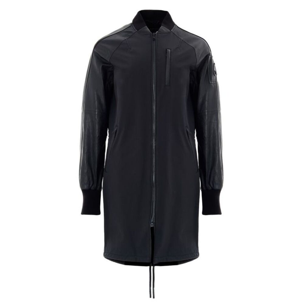 Moose Knuckles Black Cotton Women's Parka
